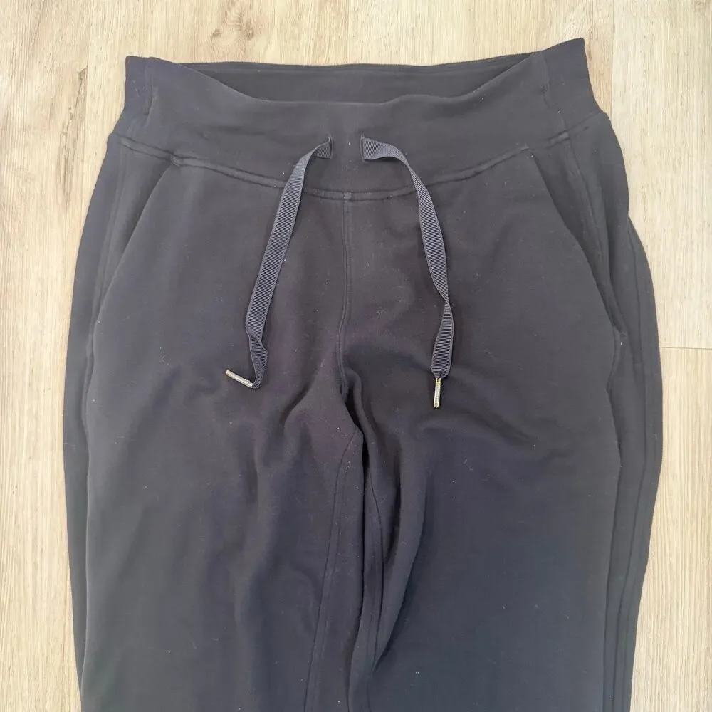 Lululemon Ready To Rulu Black High Rise Jogger Pants Drawstring Athletic Size 4